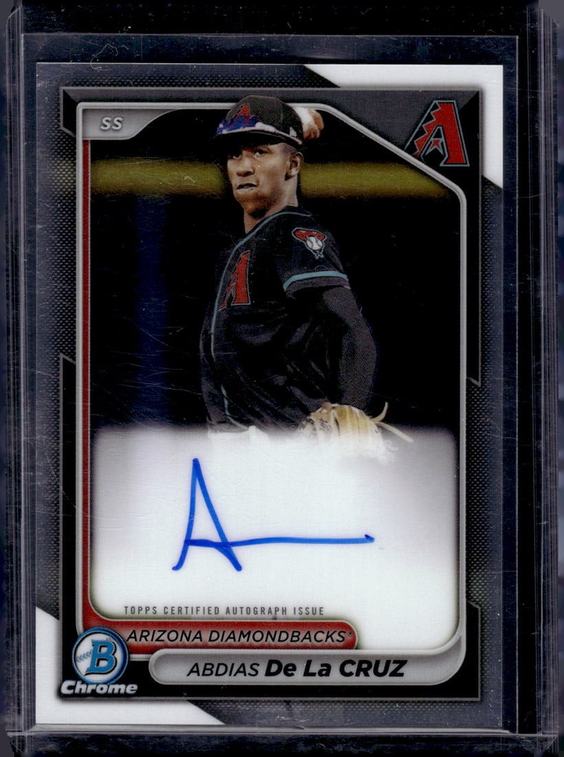 Abdias De La Cruz Prospects Auto 2024 Bowman Chrome #CPA-ADL Arizona Diamondbacks (1 of 2)