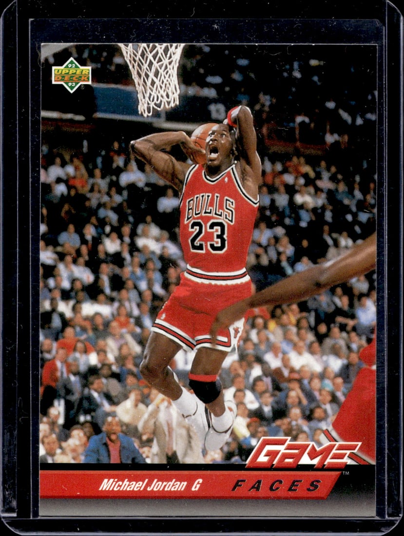 Michael Jordan Game Faces 1992-93 Upper Deck #488 Chicago Bulls (1 of 2)