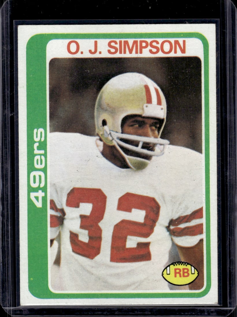 Oj Simpson 1978 Topps #400 San Francisco 49ers (1 of 2)