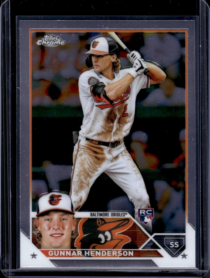 Gunnar Henderson Rookie Card 2023 Topps Chrome #2 Baltimore Orioles (1 of 2)