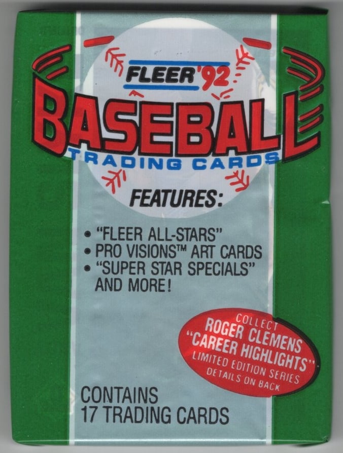 1992 Fleer Series 1 Baseball Cards Retail Box Pack Sports Cards MLB Trading Cards Rookie Cards: Fleer Vintage Baseball MLB Trading & Sports Cards, World Series & Hall of Fame Players, Old Sports Cards for Sale Near Me, Valuable Auction Memorabilia Lots For Sale On Line, Tony Gwynn, Rickey Hender