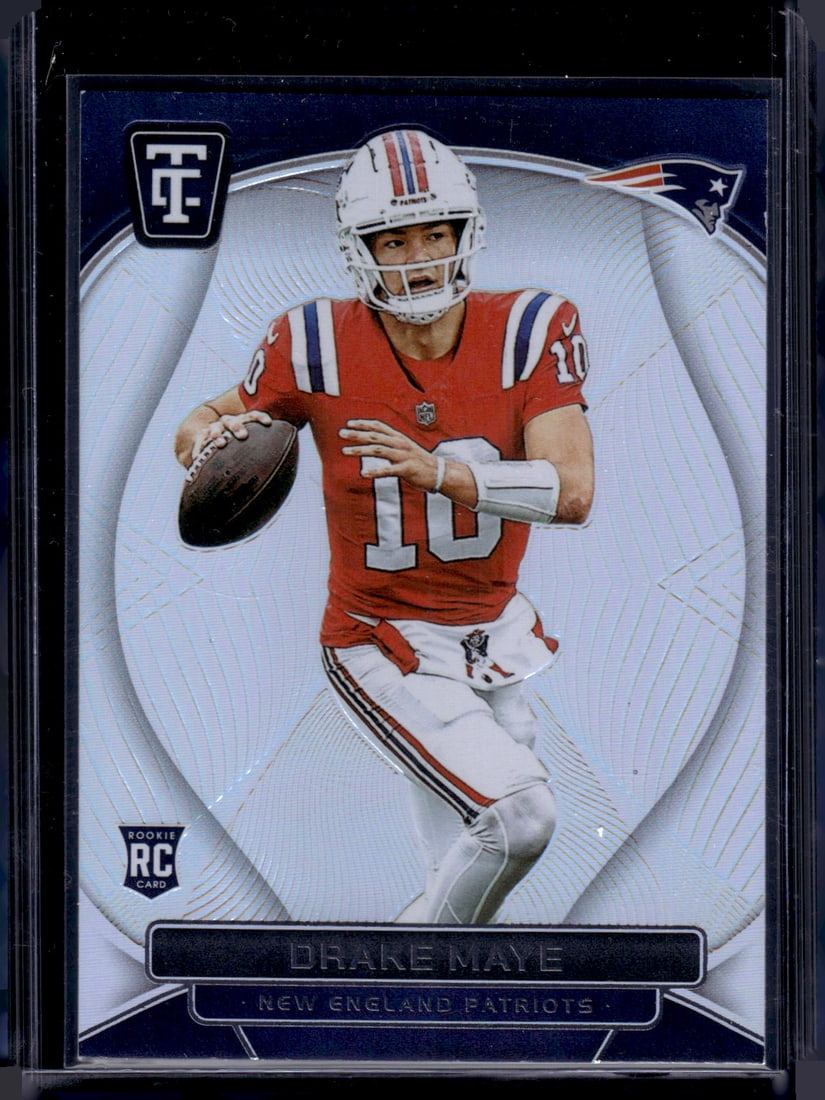 Drake Maye Rookie Card 2024 Panini Totally Certified #121 New England Patriots (1 of 2)