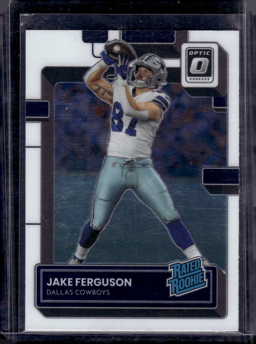 Jake Ferguson Rookie Card 2022 Donruss Optic #289 Dallas Cowboys (1 of 2)