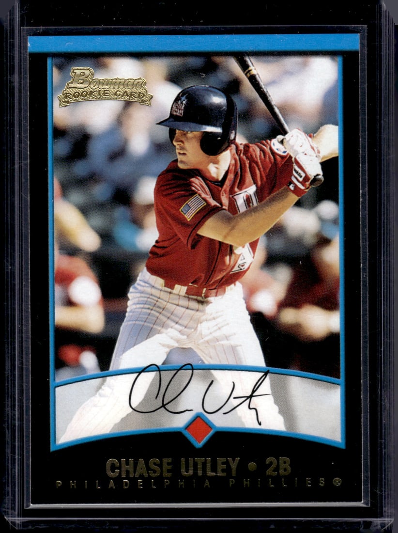 Chase Utley Rookie Card 2001 Bowman #BDP69 Philadelphia Phillies (1 of 2)