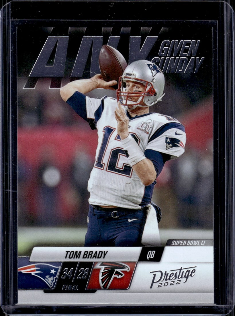 Tom Brady Any Given Sunday 2022 Panini Prestige #1 New England Patriots (1 of 2)