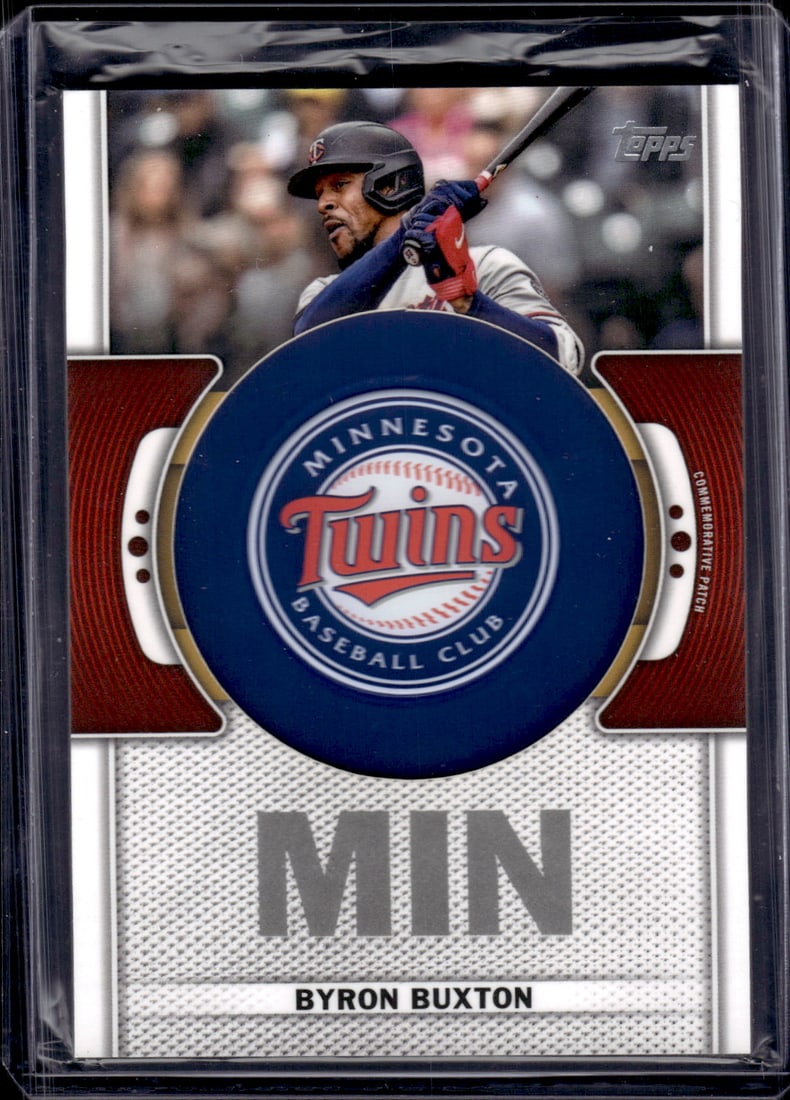 Byron Buxton Commeorative Team Logo Patch 2023 Topps #TLP-BBX Minnesota Twins (1 of 2)