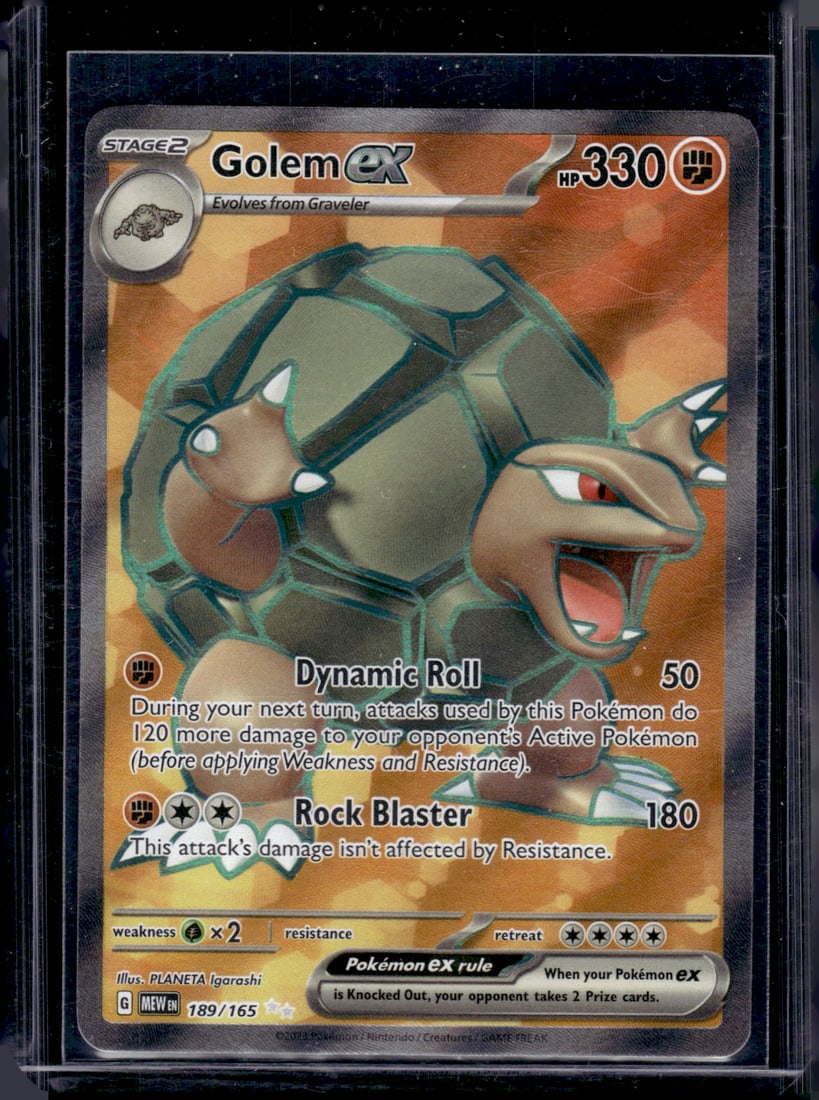 2023 Pokemon Scarlet & Violet 151 Golem Ex Full Art #189 (1 of 2)