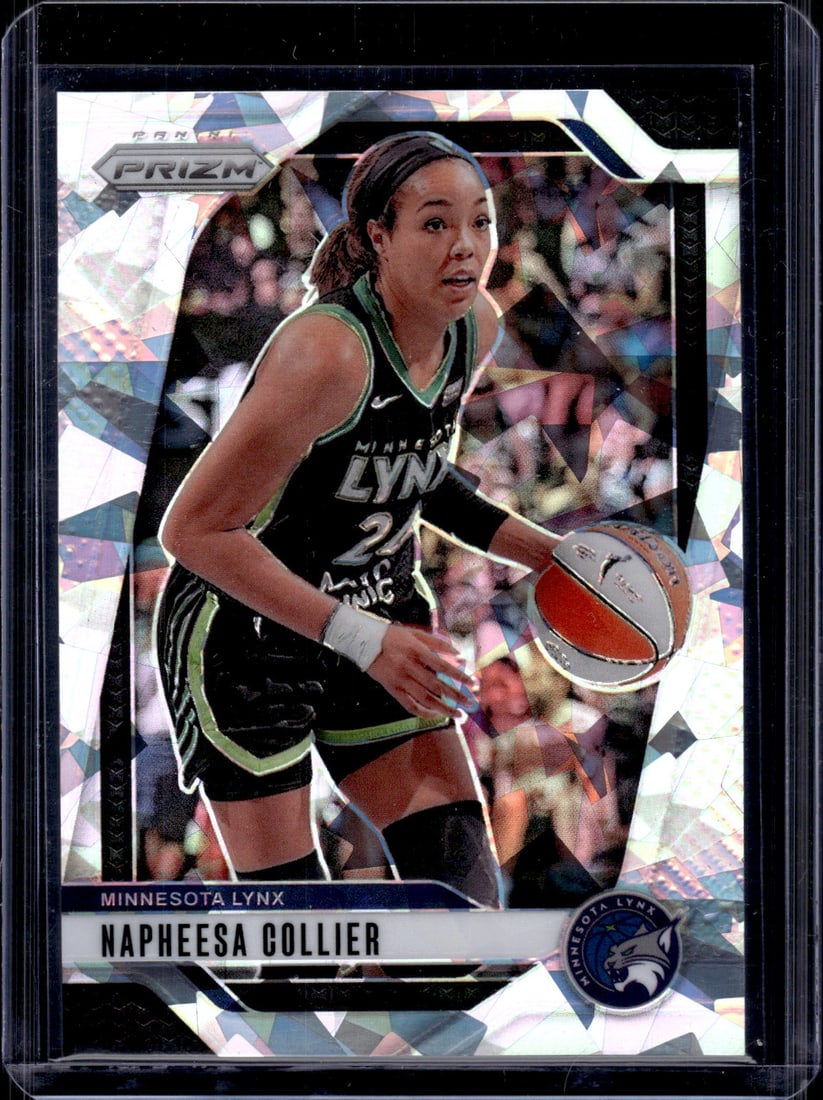Napheesa Collier Cracked Ice 2024 Panini WNBA Prizm #26 Minnesota Lynx: Panini Select, Prizm, Mosaic, Contenders, Revolution, Phoenix, NBA Hoops, Rookie NFL Sports Trading Cards, Silver, SP, SSP, Wave Prizms, Numbered Cards, Basketball sports Cards for Sale Near Me, NBA C