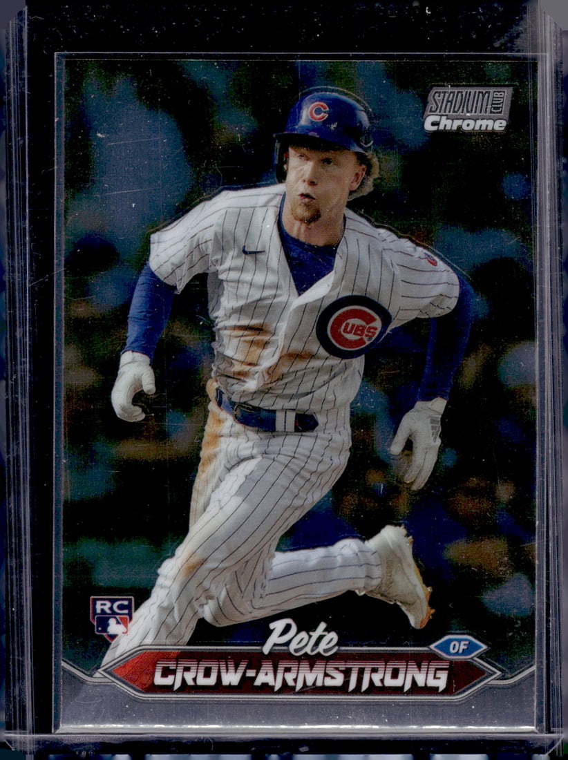 Pete Crow-Armstrong Rookie Card 2024 Topps Stadium Club Chrome #29 Chicago Cubs (1 of 2)