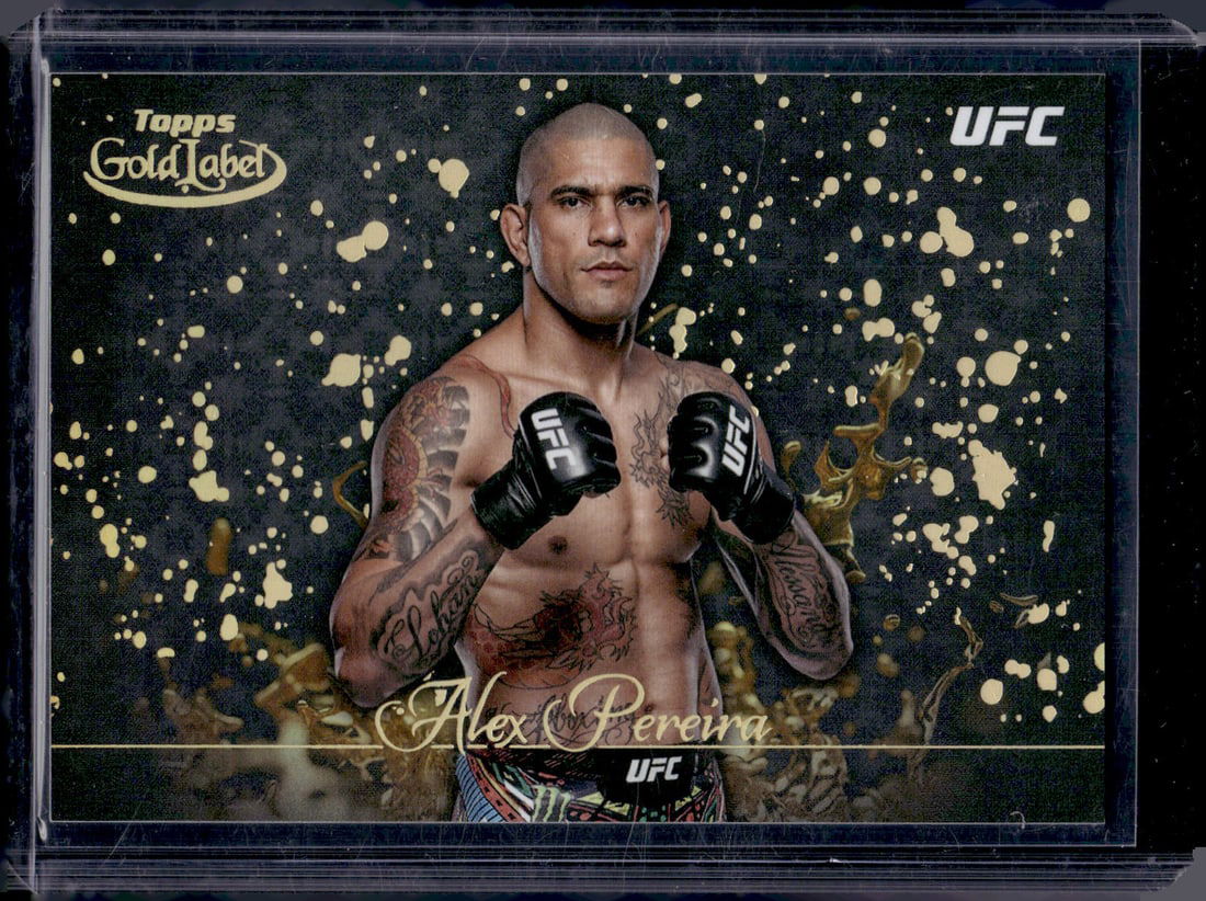 Alex Pereira Gold Splatter SSP 2024 Topps Gold Label UFC #GSP-29 (1 of 2)