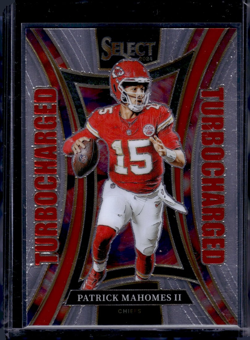 Patrick Mahomes Turbocharged 2024 Panini Select #1 Kansas City Chiefs (1 of 2)