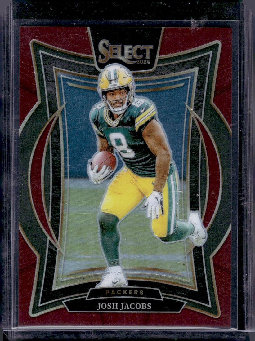 Josh Jacobs Maroon Prizm /149 2024 Panini Select #73 Green Bay Packers (1 of 2)
