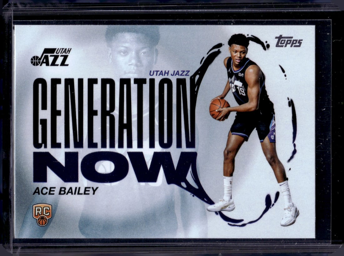Ace Bailey Rookie Card Generation Now 2025-26 Topps #GN-5 Utah Jazz (1 of 2)