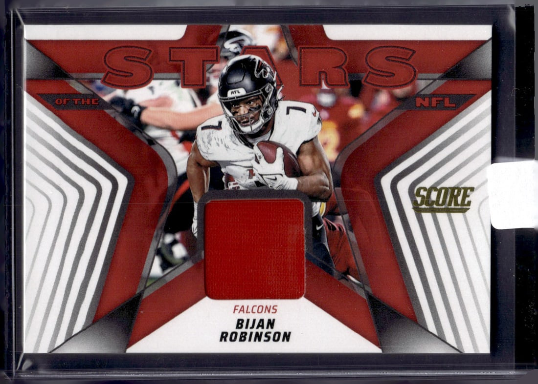 Bijan Robinson Stars of the NFL Patch 2025 Panini Score #SNJ-BRN Atlanta Falcons (1 of 2)