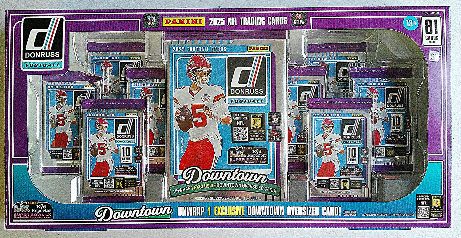 2025 Donruss Football Bundle Box Cam Ward, Emeka Egbuka, Ashton Jeanty, Travis Hunter, Omarion (1 of 2)