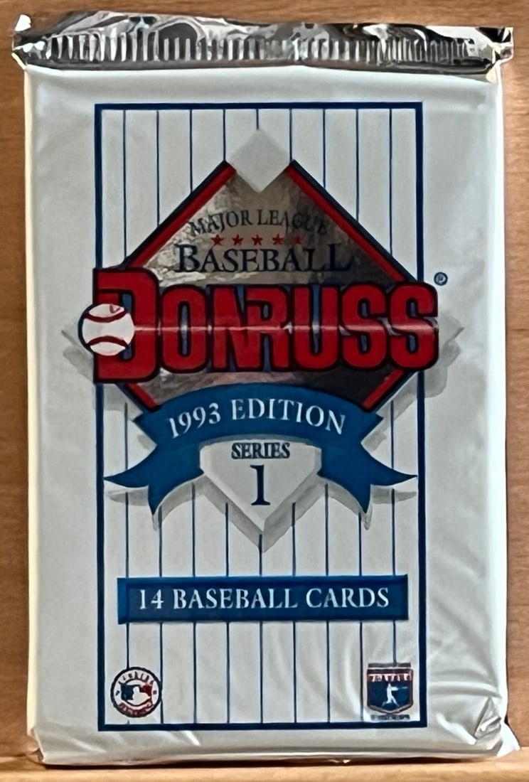 1993 Donruss Vintage Series 1 Baseball Card Retail Box Wax Pack: Vintage Valuable Donruss Baseball MLB Trading & Sports Cards, Robin Yount, George Brett, Rickey Henderson, Nolan Ryan, Old Sports Cards for Sale Near Me, World Series & hall of Fame Players, Auction M