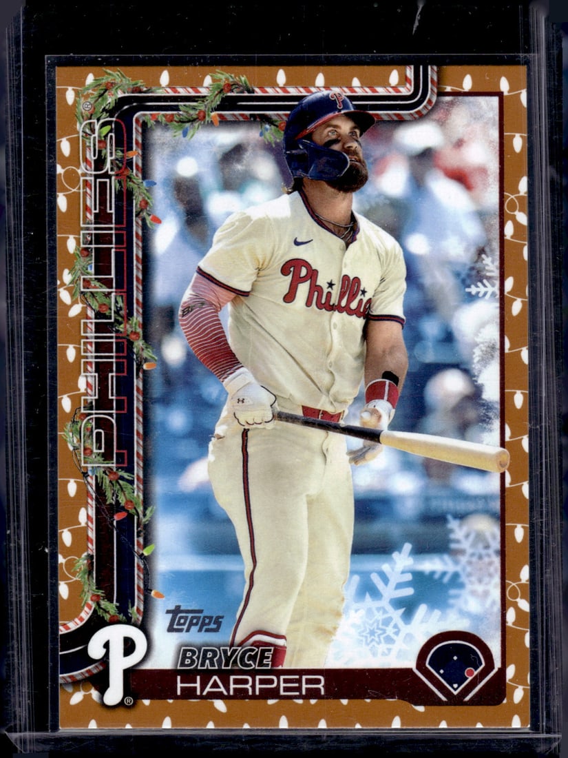 Bryce Harper Holiday Lights Parallel 2025 Topps Holiday #H69  Philadelphia Phillies (1 of 2)