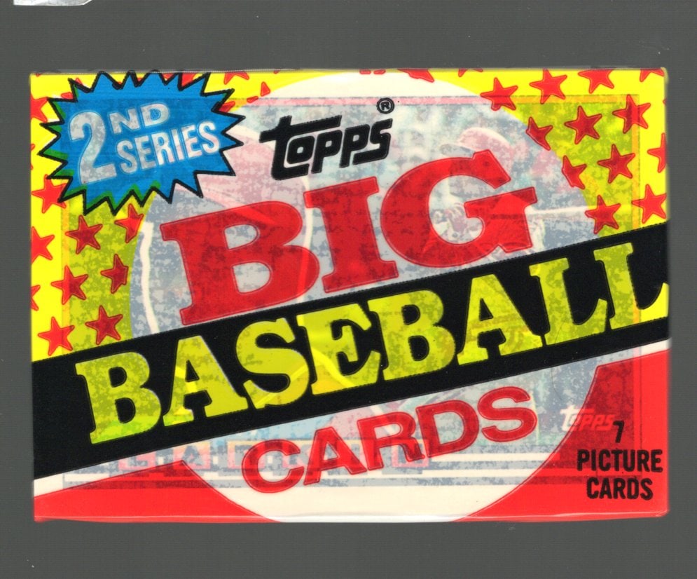 1989 Topps Big Baseball Series 2 Retail Box Wax Pack Vintage Baseball Cards: Topps Valuable Vintage MLB Rookie Baseball Trading Cards, Ken Griffey, Jr, Larry Walker RC, Rickey Henderson, Nolan Ryan, Bo Jackson, Dale Murphy, Sammy Sosa RC, Old Sports Cards for Sale Near Me, Wor