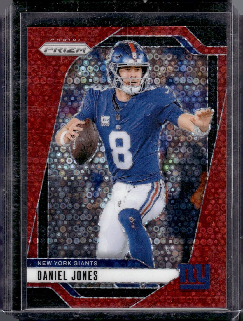 Daniel Jones Red Disco Prizm /75 2024 Panini Prizm #212 Giants, Colts (1 of 2)