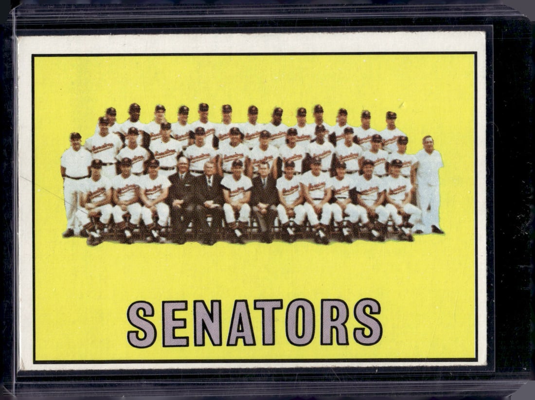 Washington Senators Team Card 1967 Topps #437 Vintage Baseball Card (1 of 2)