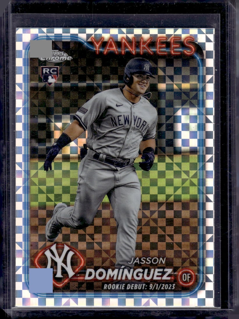 Jasson Dominguez Rookie Card Xfractor 2024 Topps Chrome Update #USC70 Yankees (1 of 2)