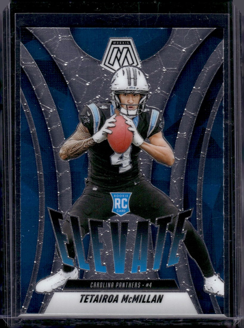 Tetairoa McMillan Rookie Card Elevate 2025 Mosaic #6 Carolina Panthers: Panini Select, Prizm, Mosaic, Contenders, Zenith, Phoenix, Illusions, Absolute, Rookie NFL Sports Trading Cards, SP, SSP, Cards, Football Cards for Sale Near Me, Superbowl & Hall of Fame Player Cards,