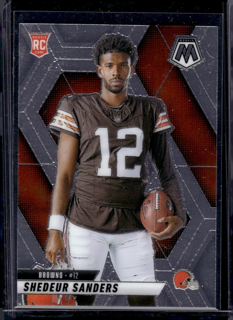 Shedeur Sanders Rookie Card Variation 2025 Mosaic #290 Cleveland Browns: Panini Select, Prizm, Mosaic, Contenders, Zenith, Phoenix, Illusions, Absolute, Rookie NFL Sports Trading Cards, SP, SSP, Cards, Football Cards for Sale Near Me, Superbowl & Hall of Fame Player Cards,
