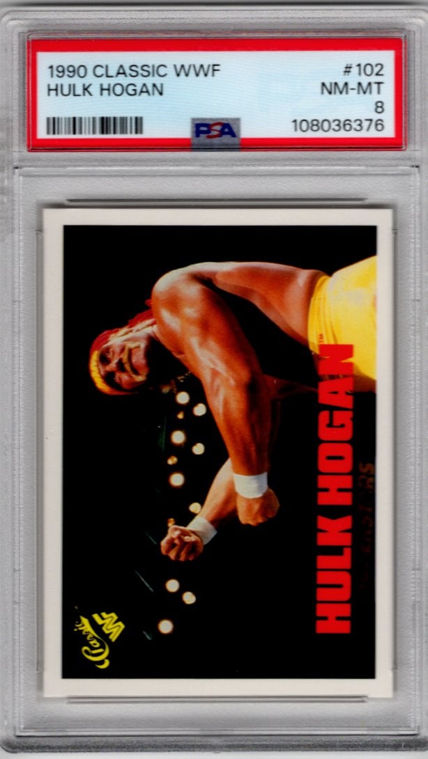 Hulk Hogan 1990 Classic WWF #102 PSA 8 (1 of 2)