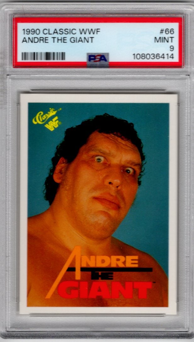Andre The Giant 1990 Classic WWF #66 PSA 9 (1 of 2)