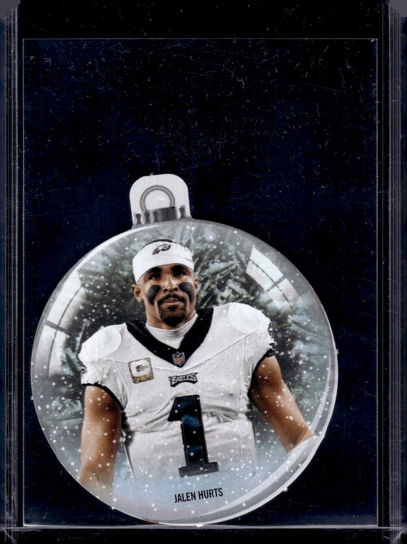 Jalen Hurts Ornament 2025 Mosaic Philadelphia Eagles: Panini Select, Prizm, Mosaic, Contenders, Zenith, Phoenix, Illusions, Absolute, Rookie NFL Sports Trading Cards, SP, SSP, Cards, Football Cards for Sale Near Me, Superbowl & Hall of Fame Player Cards,