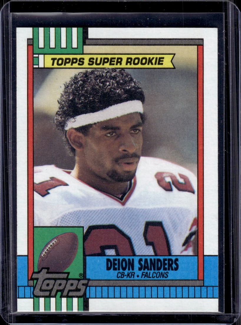 Deion Sanders Topps Super Rookie 1990 Topps #469 Atlanta Falcons (1 of 2)
