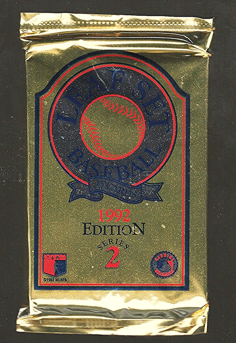 1992 Edition Leaf Set Series 2 Baseball Retail Box Wax Pack (1 of 1)