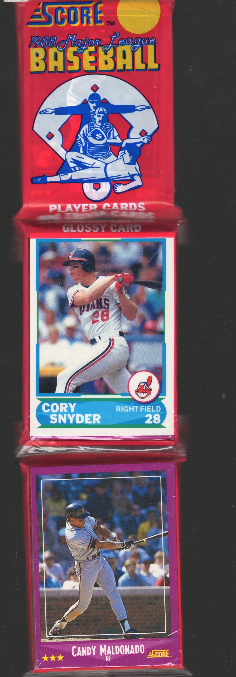 1988 Score Series 1 Vintage Baseball Card Factory Sealed Retail Box RACK PACK: Score Valuable Vintage Rookie Baseball MLB Trading Cards, Old Sports Cards for Sale Near Me, Rookie Cards In this Set Are Craig Biggio, Mark Grace, Roberto Alomar, Tom Glavine, World Series & Hall of 
