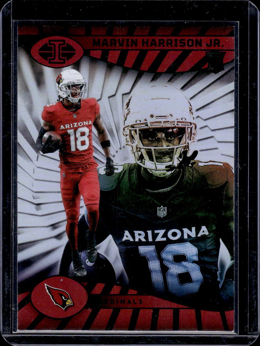 Marvin Harrison Jr. Rookie Card 2024 Illusions #3 Arizona Cardinals: Panini Select, Prizm, Mosaic, Contenders, Zenith, Phoenix, Illusions, Absolute, Rookie NFL Sports Trading Cards, SP, SSP, Cards, Football Cards for Sale Near Me, Superbowl & Hall of Fame Player Cards,