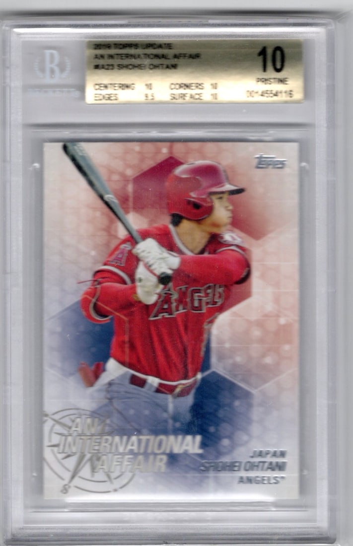 Shohei Ohtani Rookie Card 2018 Topps Update #IA-23 BGS 10 Pristine Angels, Dodgers (1 of 2)
