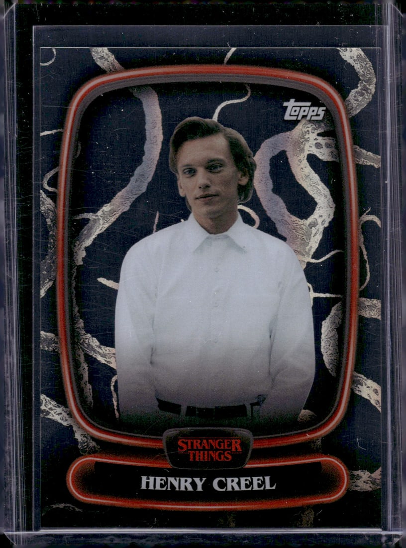 Henry Creel Vines Variation 2025 Topps Stranger Things #15: Topps trading cards entertainment & television memorabilia. Streaming TV ephemera.