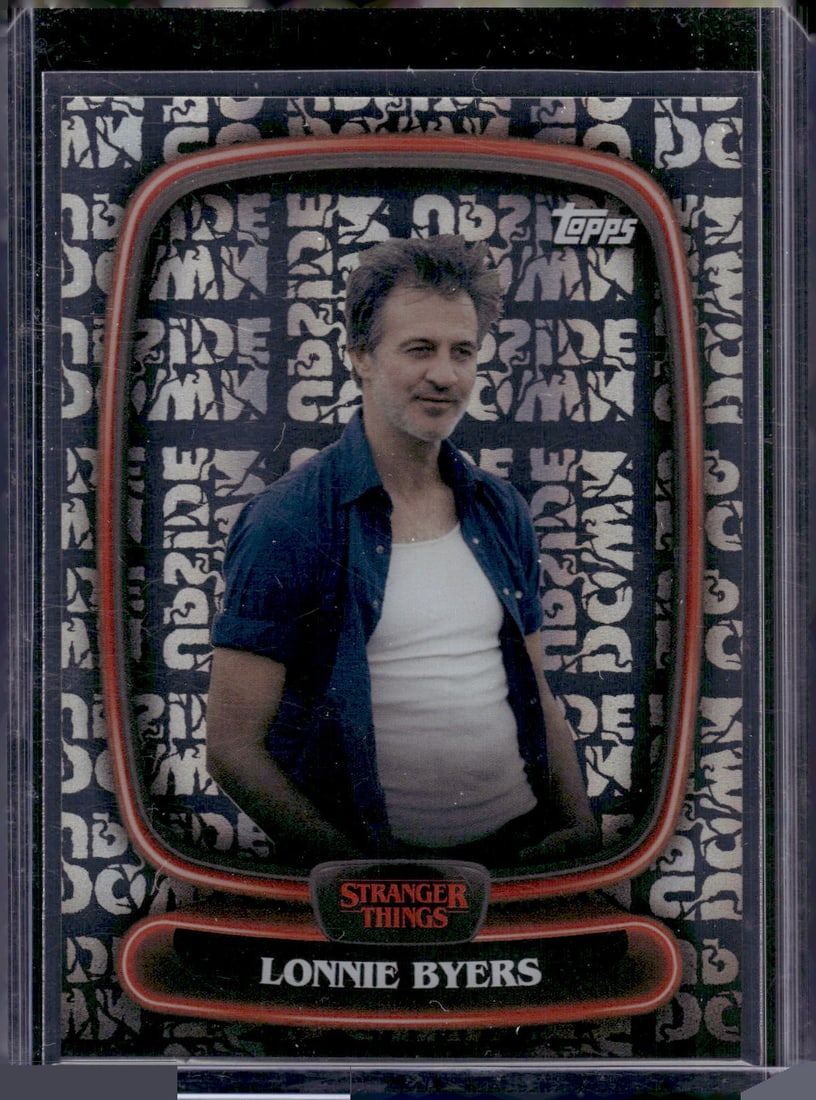 Lonnie Byers Upside Down 2025 Topps Stranger Things #43: Topps trading cards entertainment & television memorabilia. Streaming TV ephemera.