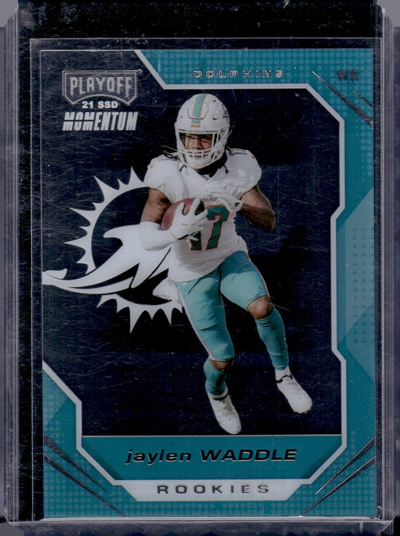 Jaylen Waddle Rookie Card 2021 Chronicles Playoff #PMR-6 Miami Dolphins (1 of 2)