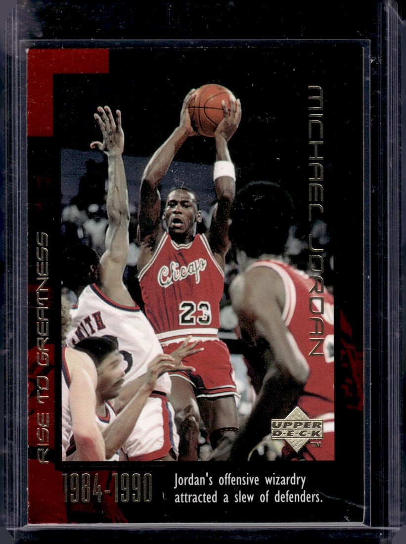 Michael Jordan Rise to Greatness 1999-00 Upper Deck #14 Chicago Bulls (1 of 2)