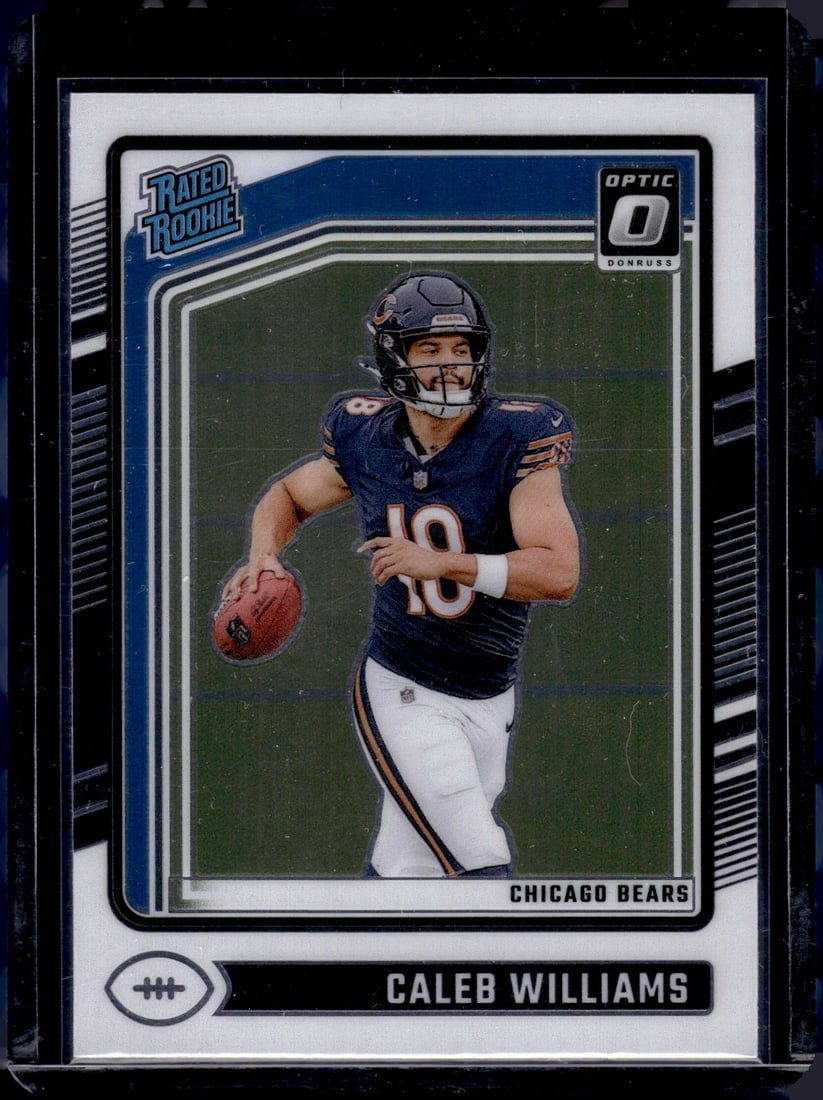 Caleb Williams Rookie Card 2024 Donruss Optic #201 Chicago Bears: Donruss Optic Football NLF Trading & Sports Cards, Sports Cards for Sale Near Me, Valuable Memorabilia Auction Lots Sold On Line, SP, SSP