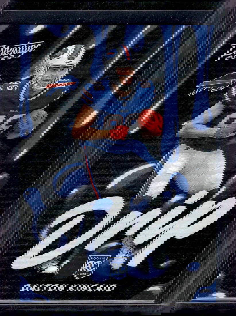 Dalton Kincaid Rookie Card Drip SSP Case Hit 2023 Prestige #13 Buffalo Bills: Panini Select, Prizm, Mosaic, Contenders, Zenith, Phoenix, Illusions, Absolute, Rookie NFL Sports Trading Cards, SP, SSP, Cards, Football Cards for Sale Near Me, Superbowl & Hall of Fame Player Cards,