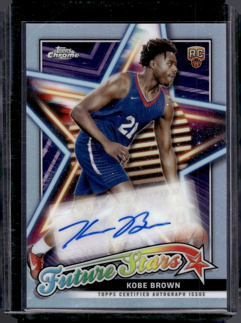 Kobe Brown Future Stars Rookie Auto 2023-24 Topps Chrome #FSA-KB (1 of 2)