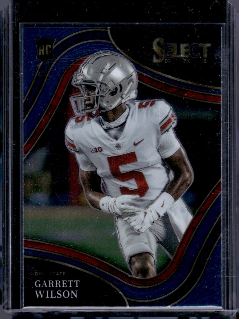 Garrett Wilson Rookie Card Field Level 2022 Select Draft Picks #104 Ohio State Buckeyes (1 of 2)