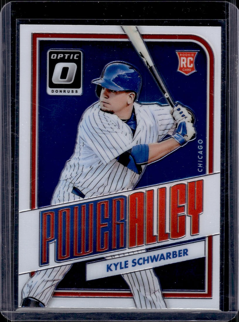Kyle Schwarber Rookie Card Power Alley 2016 Donruss Optic #PA8 Cubs, Phillies (1 of 2)