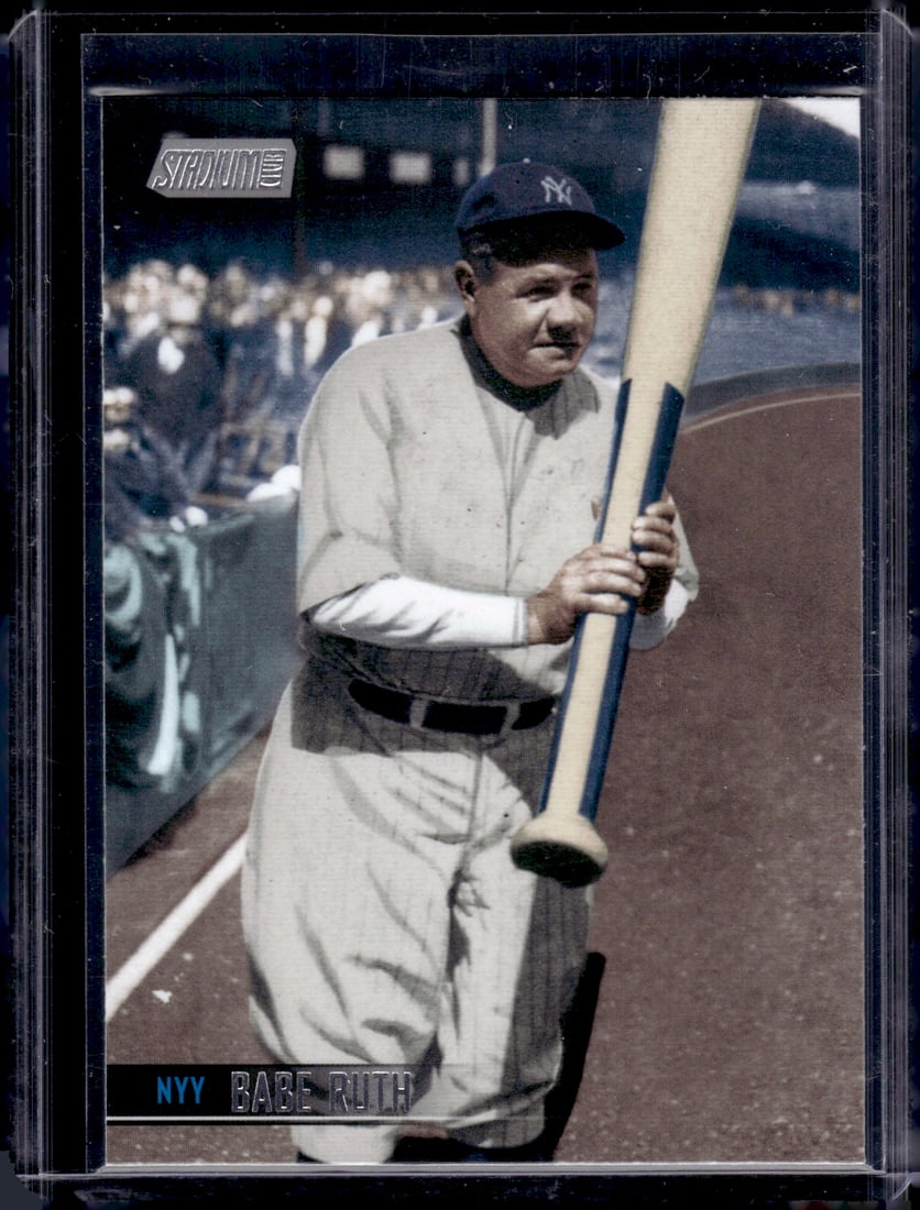 Babe Ruth 2021 Topps Stadium Club #32 New York Yankees: Topps Baseball MLB Trading & Sports Cards, Sports Cards for Sale Near Me, World Series & Hall of Fame Players Memorabilia, Refractors, X-Fractors, Numbered, SP, SSP, Valuable Auction Memorabilia Lots 