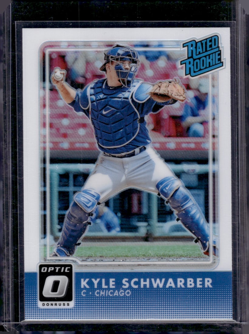 Kyle Schwarber Rookie Card Holo Prizm 2016 Donruss Optic #31 Cubs Phillies (1 of 2)