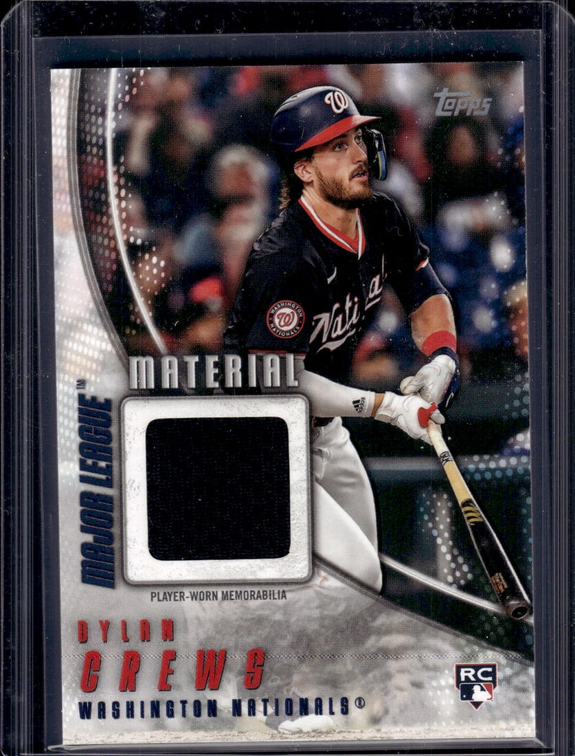 Dylan Crews Rookie Card Patch 2025 Topps #MLM2-DC Washinton Nationals (1 of 2)