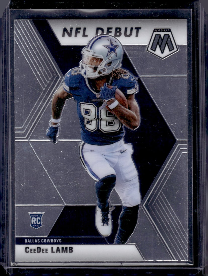 CeeDee Lamb Rookie Card 2020 Mosaic #268 Dallas Cowboys (1 of 2)