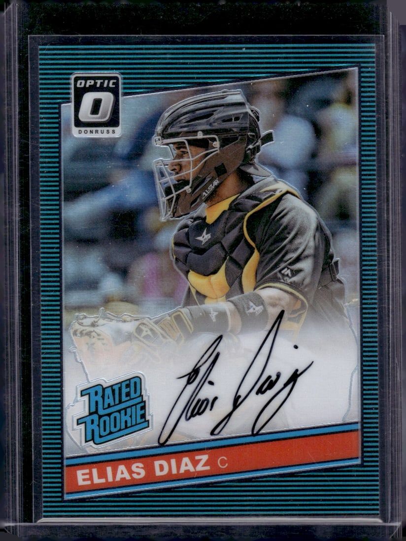 Elias Diaz Rookie Auto /5 2016 Donruss Optic #86-ED San Diego Padres (1 of 2)