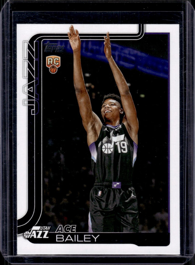 Ace Bailey Rookie Card 2025-26 Topps #205 Utah Jazz (1 of 2)